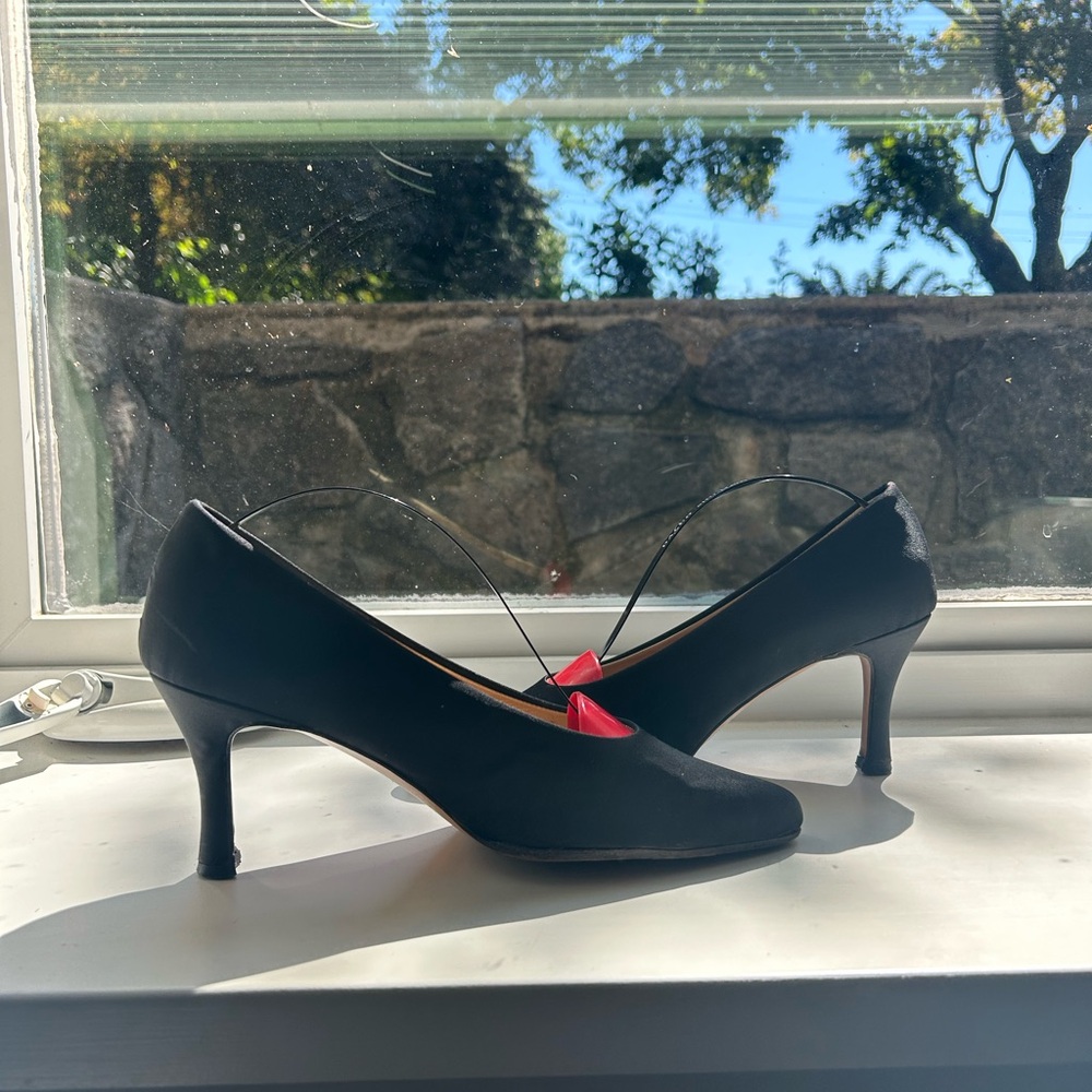 Kurt Geiger Black Heels with Pink Accents